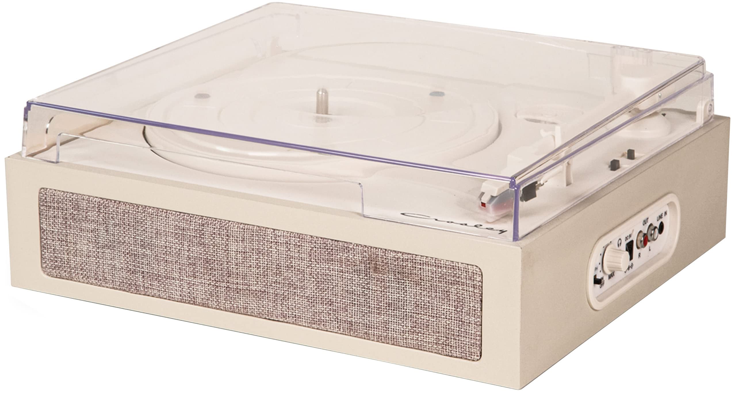 Crosley CR6040A-WH Ryder Vintage Portable Bluetooth 3-Speed Vinyl